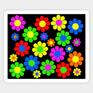 Hippie Flower Daisy Spring Pattern Magnet